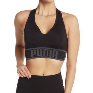 Puma Maroon Padded Sports Bra